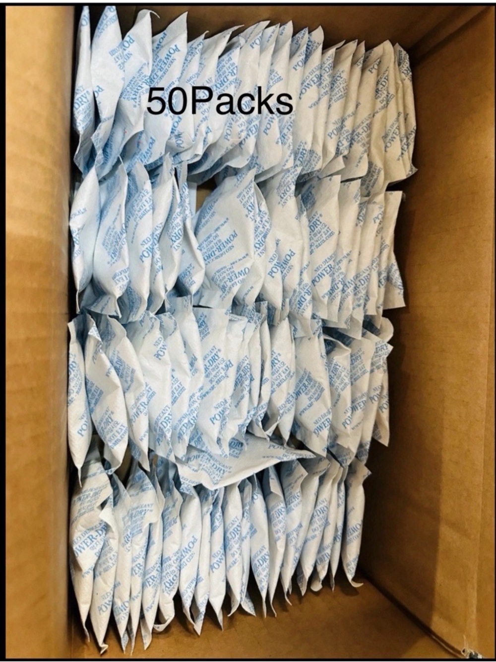 50 Packets 3LBS Silica Gel Desiccant Moisture Absorber Reusable Pack